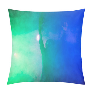 Personality  DJ In Nightclub With Back Light Pillow Covers