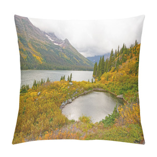 Personality  Foggy Day Fall Day On An Alpine Lake Pillow Covers