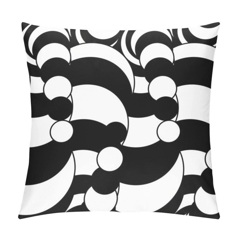 Personality  Funny background with circles pillow covers