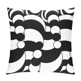 Personality  Funny Background With Circles Pillow Covers