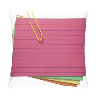 Personality  Different Colored Blank Index Cards Pillow Covers