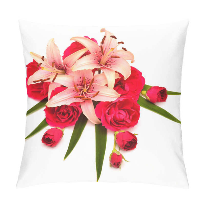 Personality  Flowers lilies and roses pillow covers