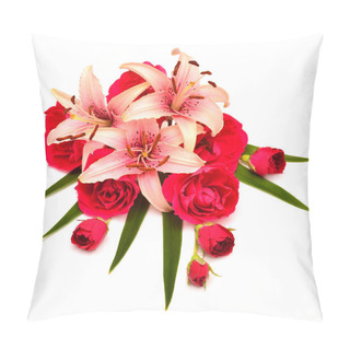 Personality  Flowers Lilies And Roses Pillow Covers