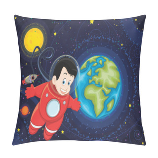 Personality  Space Vector Illustration Pillow Covers