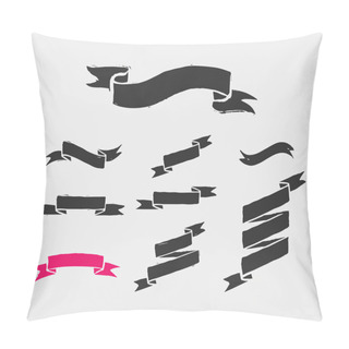 Personality  Hand Drawn Ribbons, Icons And Elements Pillow Covers