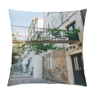 Personality  Scenic View Of Empty Narrow Street In Dubrovnik, Croatia Pillow Covers
