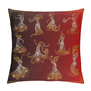 Personality  Flamenco Dancers Set 1 Pillow Covers