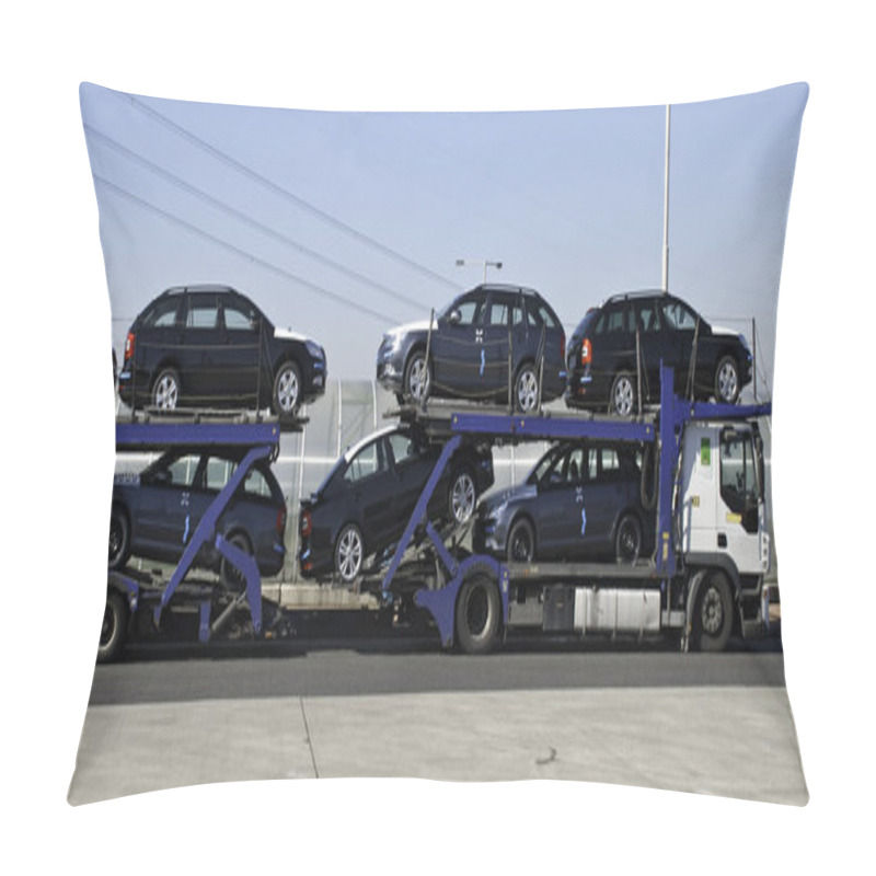 Personality  New cars on truck pillow covers
