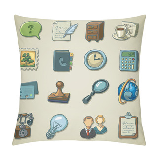Personality  Freehands Icons - Office Pillow Covers