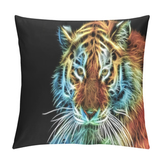 Personality  Abstract Head Of The Tiger Pillow Covers