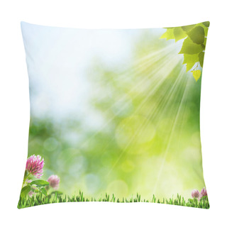 Personality  Summer Morning. Abstract Natural Wallpaper Pillow Covers