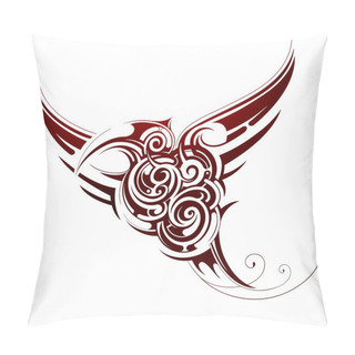 Personality  Bird Tribal Tattoo Pillow Covers