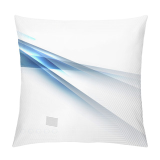 Personality  Blue Light Shadow Straight Lines Design Pillow Covers