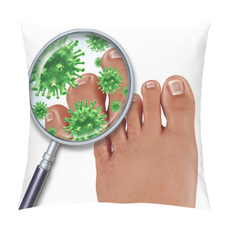 Personality  Foot Fungus Pillow Covers