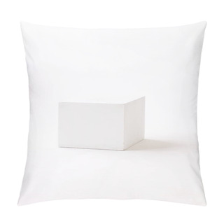 Personality  Blank White Business Cards Isolated On A Background. Pillow Covers