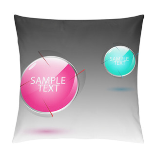 Personality  Set Of Colorful Balls, Vector Pillow Covers