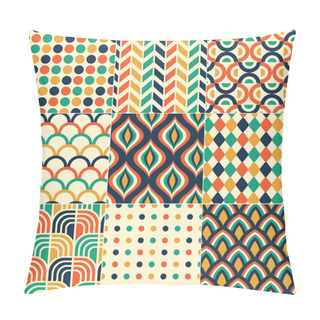 Personality  Seamless Retro Pattern Print Pillow Covers