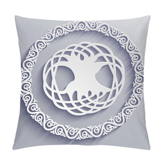 Personality  Abstract 3d Celtic Tree Of Life Pillow Covers