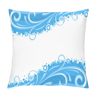 Personality  Water Waves Borders Pillow Covers