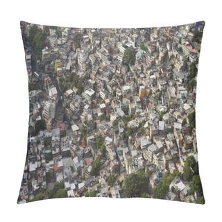 Personality  Favela Brazilian Hillside Shantytown Rio De Janeiro Brazil Pillow Covers