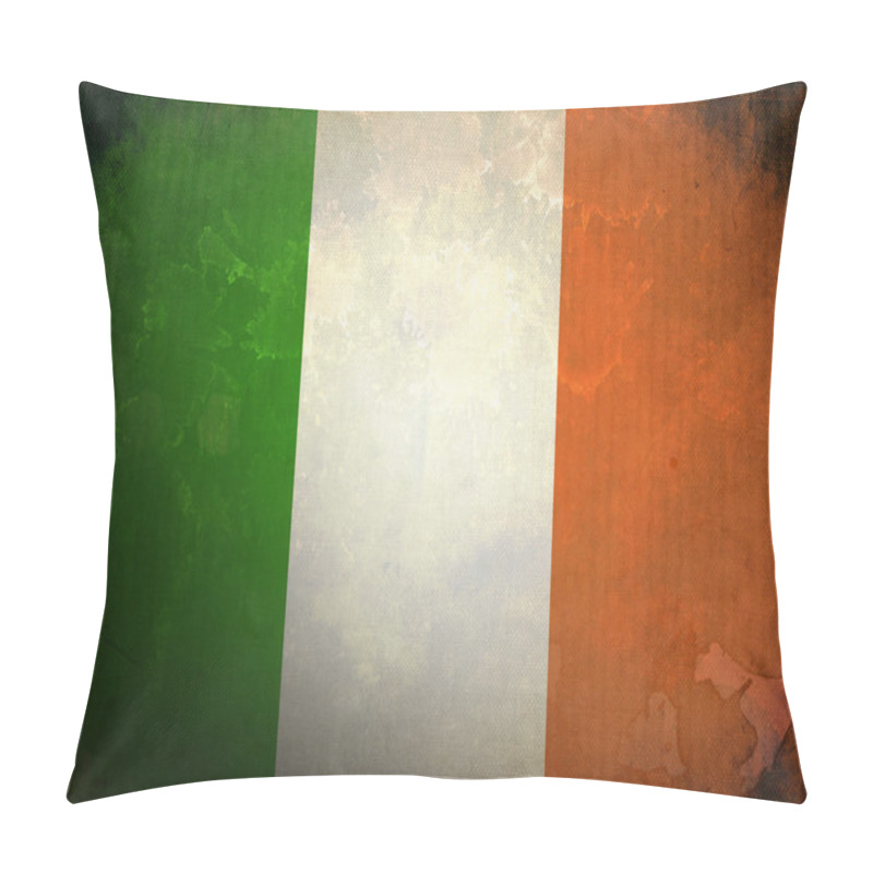 Personality  Grunge Irish Flag pillow covers