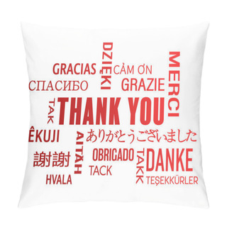 Personality  Word Cloud  - Thank You - Red Pillow Covers