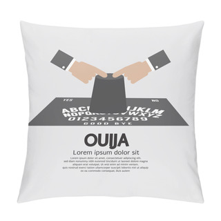 Personality  Ouija Board Playing Vector Illustration Pillow Covers
