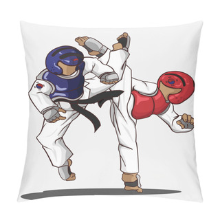 Personality  Taekwondo. Martial Art Pillow Covers