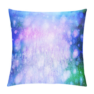 Personality  Dreamy Beautiful Background With Meadow Of Flowers  Pillow Covers