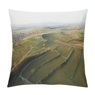 Personality  Aerial View Of Majestic Landscape With Green Field, Germany Pillow Covers
