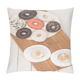 Personality  Doughnuts And Coffee Pillow Covers
