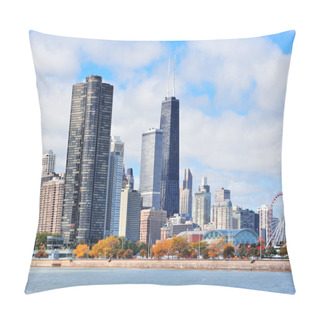 Personality  Chicago City Urban Skyline Pillow Covers