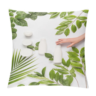 Personality  Hand With Organic Cream And Lotion Pillow Covers