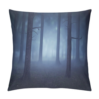 Personality Creepy Foggy Forest Pillow Covers