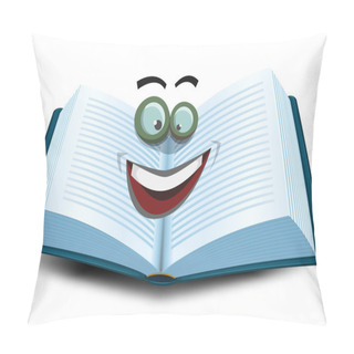 Personality  Open Book Character Icon Pillow Covers