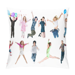 Personality  Collection Photos Of Jumping Kids Pillow Covers