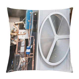Personality  Heating And AC Air Conditioning Unit Transparent Pillow Covers