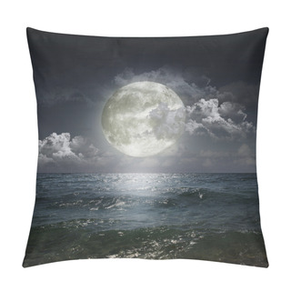 Personality  Moon Reflecting In A Lake Pillow Covers