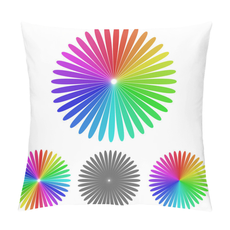 Personality  Flower Logo Design Set Pillow Covers