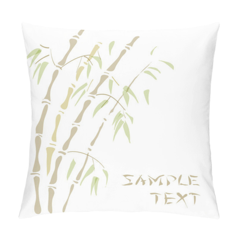Personality  Bamboo. Watercolor style. pillow covers