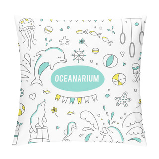 Personality  Oceanarium Set Of Elements Pillow Covers
