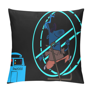 Personality  Cartoon Electric Generator Pillow Covers