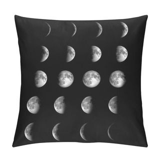 Personality  Different Phases Of Moon. Pillow Covers