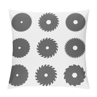 Personality  Set Of Circular Saw Blades Pillow Covers