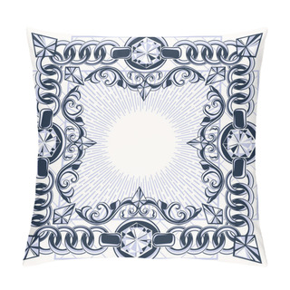 Personality  Ornate Silver Chain Frame Pillow Covers
