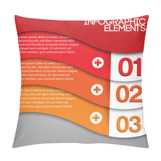 Personality  Vector Orange Background With Numbers. Pillow Covers
