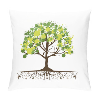 Personality  Green Trees With Some Leaves Icon Pillow Covers