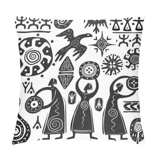 Personality  Elements For Designing Primitive Art Pillow Covers