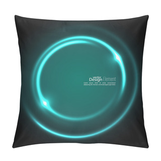 Personality  Abstract Background With Luminous Swirling Pillow Covers