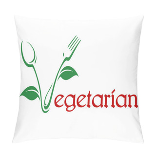 Personality  Vegetarian Food Icon Pillow Covers